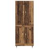 vidaXL Highboard Wandmontiert Altholz 69,5 x 34 x 180 cm Holzwerkstoff