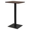 vidaXL Bistrotisch Dunkle Esche 70x70x107 cm