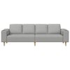 vidaXL Wohnzimmer Couch Wolkengrau 250 x 77 x 76 cm Polyester