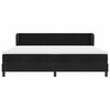 vidaXL Boxspringbett mit Matratze Schwarz 200 x 200 cm Samt