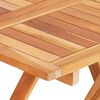vidaXL 3-tlg. Bistro-Set mit Cremewei&szlig;en Kissen Massivholz Teak