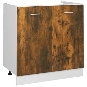 vidaXL Sp&uuml;lenunterschrank Lyon R&auml;uchereiche 80x46x81,5 cm Holzwerkstoff