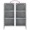vidaXL TV-Wandschrank Betongrau 40,5x30x90 cm Holzwerkstoff