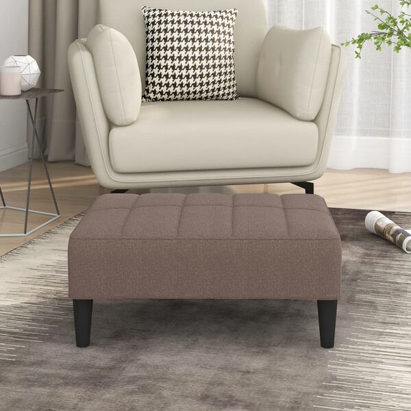vidaXL Fu&szlig;hocker Taupe 78x56x32 cm Stoff