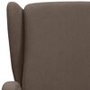 vidaXL Relaxsessel Taupe Stoff