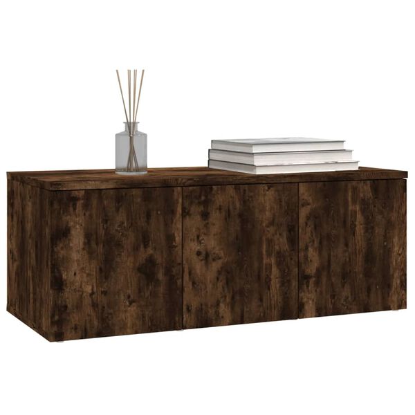 vidaXL TV-Schrank Räuchereiche 80x34x30 cm Holzwerkstoff