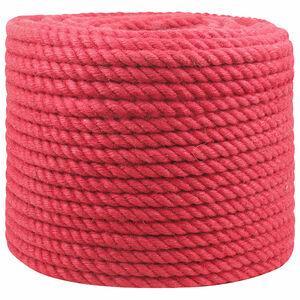 vidaXL Juteseil 12 mm Rot 100% Tossa Jute