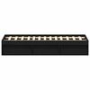 vidaXL Bettgestell ohne Matratze Schwarz Eichen-Optik 160x200 cm