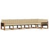 vidaXL Outdoor-Sofagarnitur 6 stk. Natur und Beige