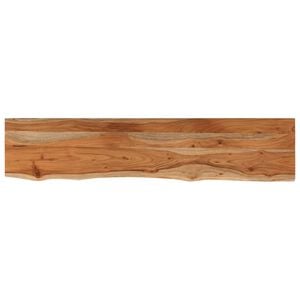 vidaXL Wandregal 120x20x2,5 cm Rechteckig Massivholz Akazie Baumkante