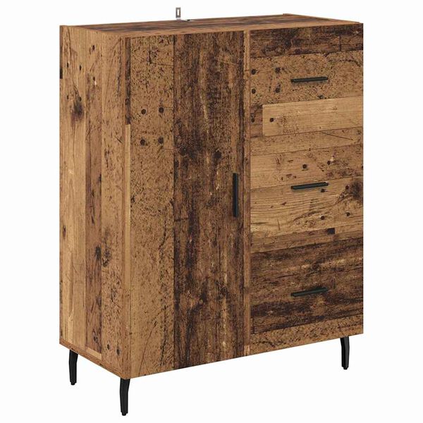 vidaXL Sideboard Altholz 69,5 x 34 x 90 cm Verbundholz und Eisen