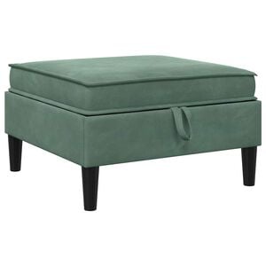 vidaXL Sofa-Hocker mit Stauraum Meergr&uuml;n Samt