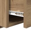 vidaXL Kopfteil mit Schrank 3 pcs Artisan-Eiche Holzwerkstoff
