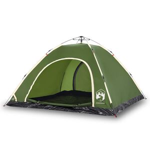 vidaXL Campingzelt 5 Personen Gr&uuml;n Quick Release