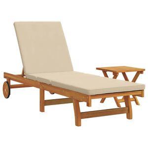 vidaXL Sonnenliege 2 stk. Massivholz Akazie Braun