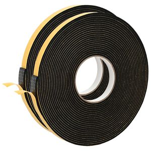 vidaXL Selbstklebendes Schaumstoffband 2 stk. Schwarz 20 mm x 10 m
