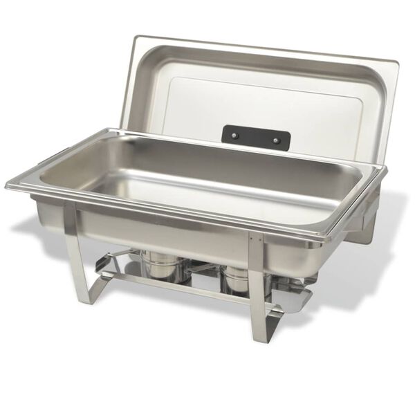 vidaXL Chafing Dish Set 3-tlg. Edelstahl