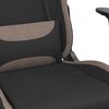 vidaXL Gaming-Stuhl mit Massagefunktion Schwarz und Taupe Stoff