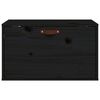 vidaXL Wandschrank Schwarz 60x30x35 cm Massivholz Kiefer