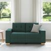 vidaXL Loveseat Sofa Dunkelgr&uuml;n 160x77x82 cm Stoff