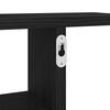 vidaXL Wandregale 2 Stk. Schwarz Eichen-Optik 38x12x38cm Holzwerkstoff