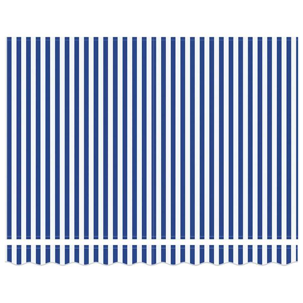 vidaXL Einziehbare Markise Blau und Weiß 300 x 250 cm