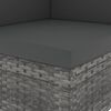 vidaXL 7-tlg. Garten-Lounge-Set Poly Rattan Grau