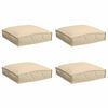 vidaXL Kissen 4 pcs Beige 40 x 40 x 8 cm Oxford-Stoff