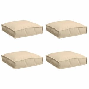 vidaXL Kissen 4 stk. Oxford-Stoff Beige 40 x 40 x 8 cm