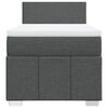 vidaXL Boxspringbett mit Matratze Dunkelgrau 100x200 cm Stoff