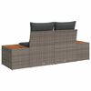 vidaXL Gartensofa Grau 184 x 62 x 85cm Poly-Rattan