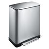 EKO Tretm&uuml;lleimer E-Cube 50 L Mattsilber