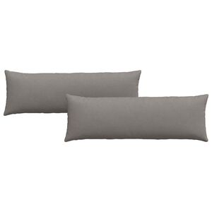 vidaXL Sofakissen 2 pcs Taupe 120 x 40 cm Stoff