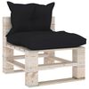 vidaXL 8-tlg. Garten-Lounge-Set aus Paletten mit Kissen Kiefernholz