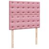vidaXL Boxspringbett mit Matratze Rosa 120x190 cm Samt