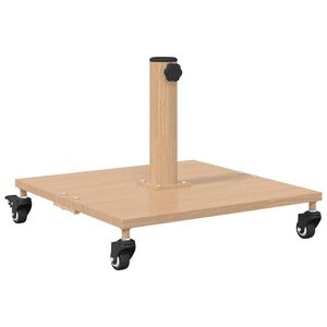 vidaXL Sonnenschirmst&auml;nder 26.75 kg Helles Holz Quadratisch