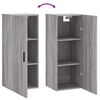 vidaXL Wandschrank Grau Sonoma 34,5x34x90 cm