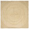 vidaXL Bereichsteppich Wei&szlig; 300 x 300 cm Jute