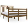 vidaXL Massivholzbett Honigbraun 120x190 cm