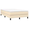 vidaXL Boxspringbettgestell Creme 120x200 cm Stoff