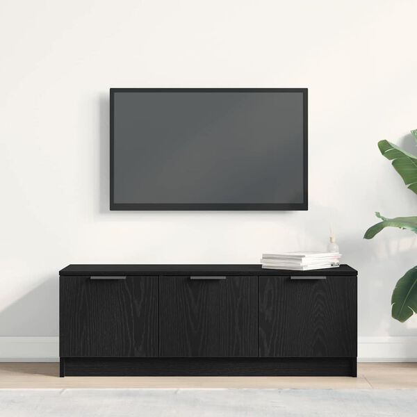 vidaXL TV-Schr&auml;nk Schwarz Eichen-Optik 102 x 35 x 36,5 cm