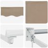 vidaXL Einziehbare Markise Beige 350 x 250 cm Stoff