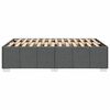 vidaXL Bettgestell ohne Matratze Dunkelgrau 120x200 cm Stoff