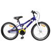 vidaXL Kinderfahrrad 18 Zoll f&uuml;r 5-7 Jahre alt Blau Wei&szlig;