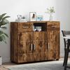vidaXL Holzschrank Ger&auml;ucherte Eiche 88,5 x 30,5 x 73 cm Holzwerkstoff