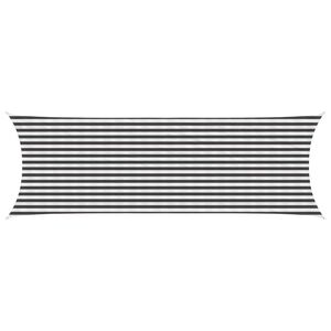 vidaXL Sonnensegel Anthrazit und Wei&szlig; 2 x 6 m HDPE