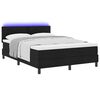 vidaXL Boxspringbett mit Matratze Schwarz 140 x 200 cm Stoff