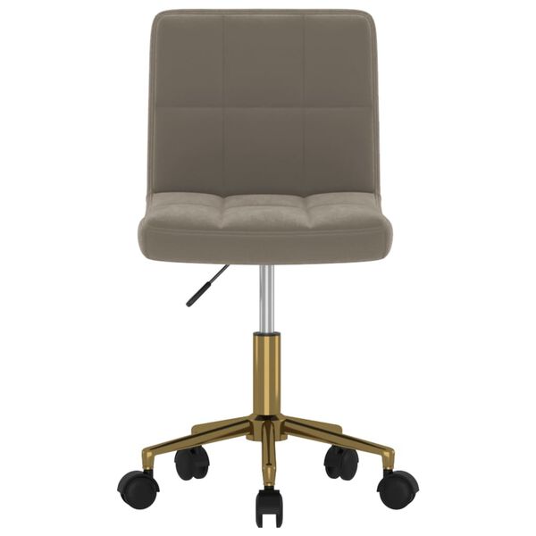 vidaXL Esszimmerst&uuml;hle 2 Stk. Drehbar Hellgrau Samt