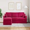 vidaXL Sofa Weinrot Gesamtabmessungen: 178 x 134 x 80 cm (B x T x H)