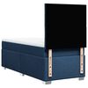 vidaXL Boxspringbett mit Matratze Blau 100x200 cm Stoff